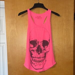 Hot pink skeleton tank top size small
